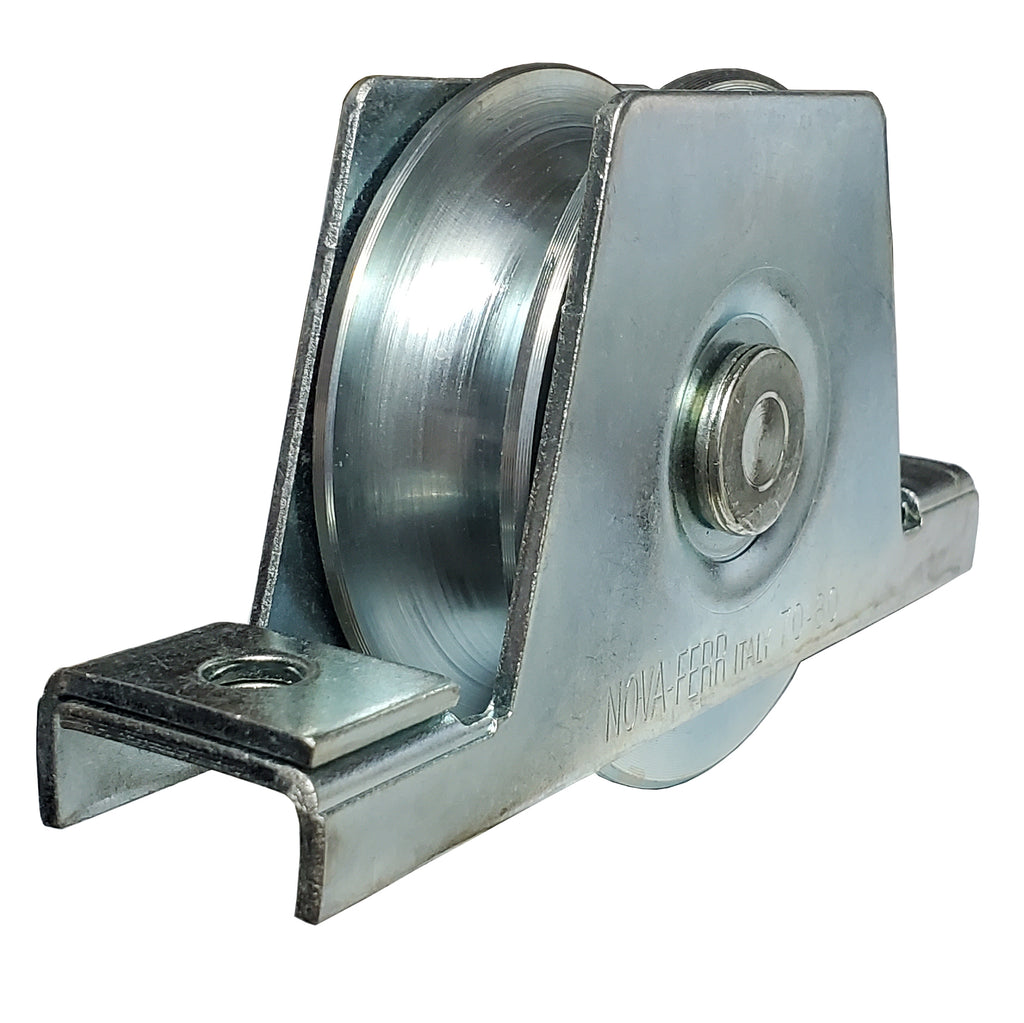 Rodamiento 80 cm x 25 cm Canal U con base, 330 Kg